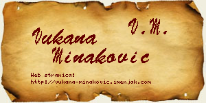 Vukana Minaković vizit kartica